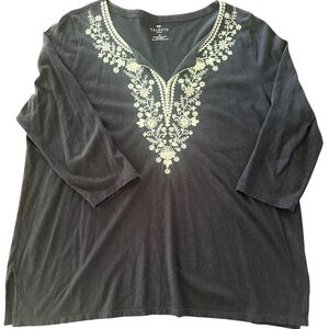 Talbots Navy Tunic 2x